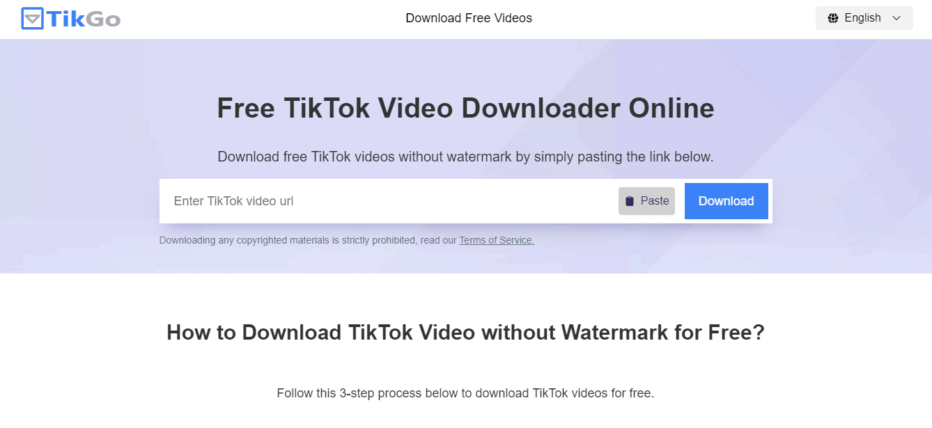 TikGo - TikTok Video Downloader Without Watermark - Download TikTok videos  without watermark with one click of a button! - SideProjectors |  Marketplace to buy and sell & discover side projects.